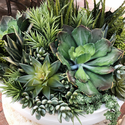 Custom Faux Succulent Garden Arrangement