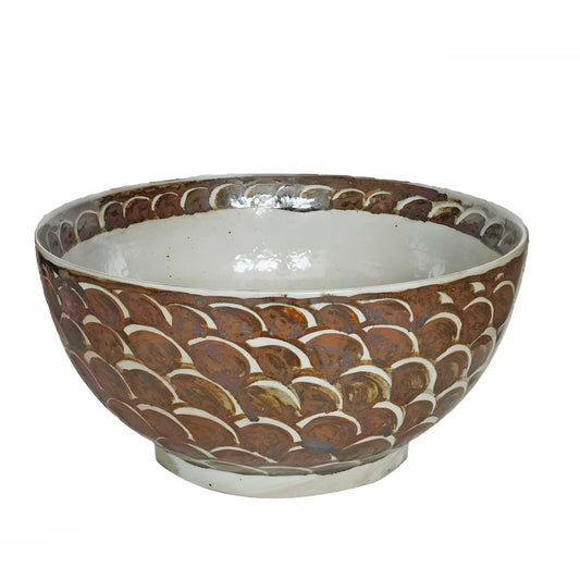 Rust Fish Scales Bowl