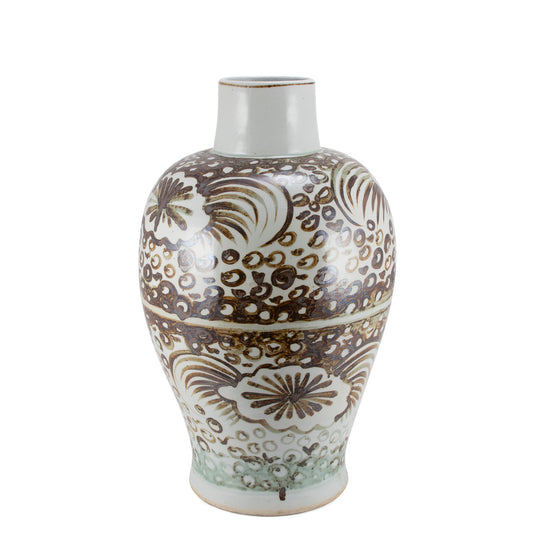 Large Rust Sea Flower Vase