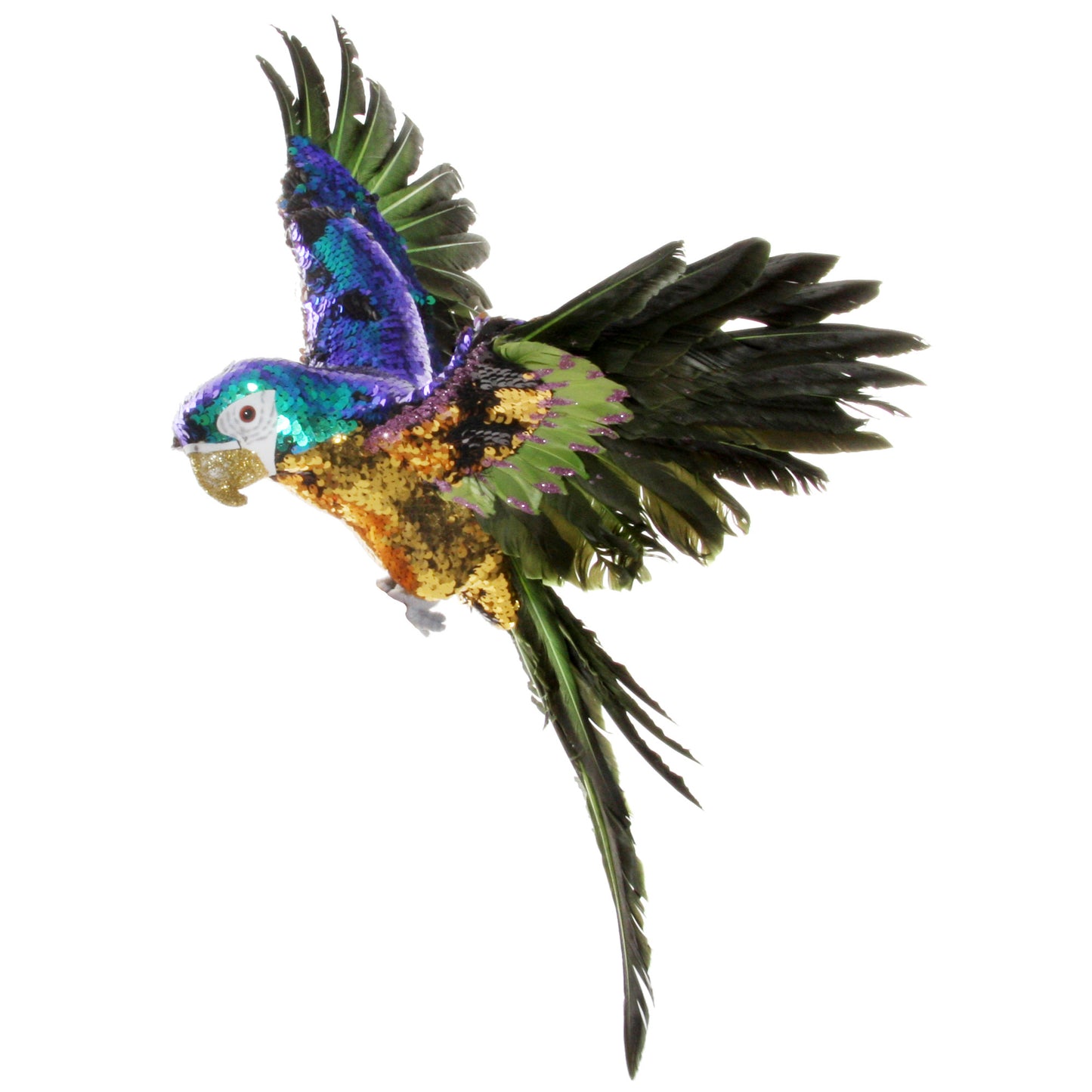 Sequin Parrot in Flight