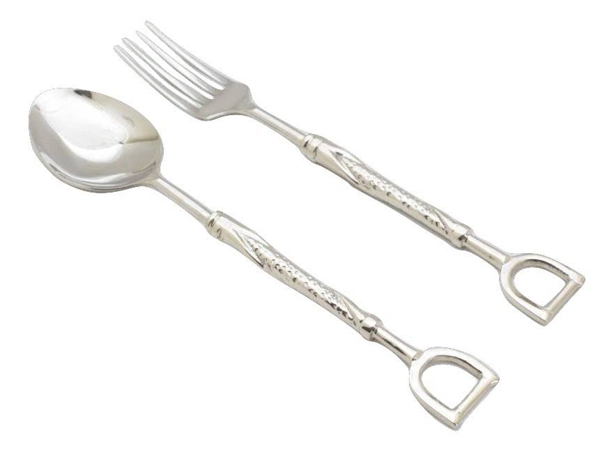 Equestrian Salad Server Set