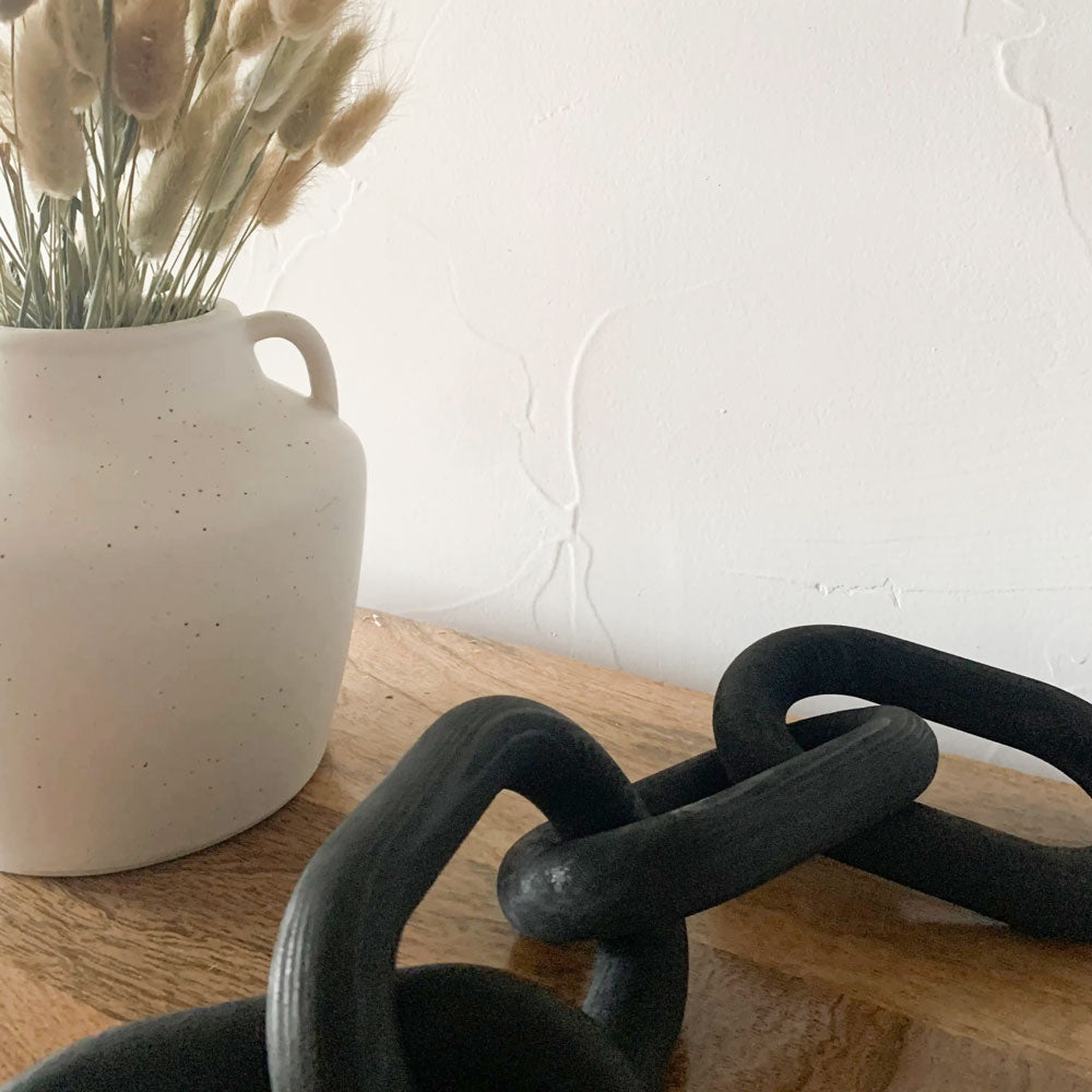 Five Link Wood Chain - Black