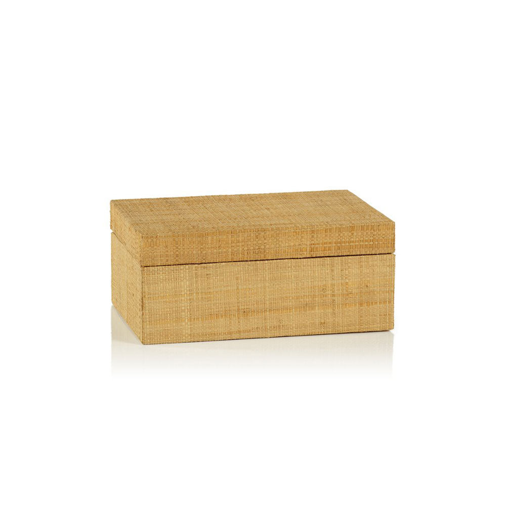 Natural Grass Cloth Box