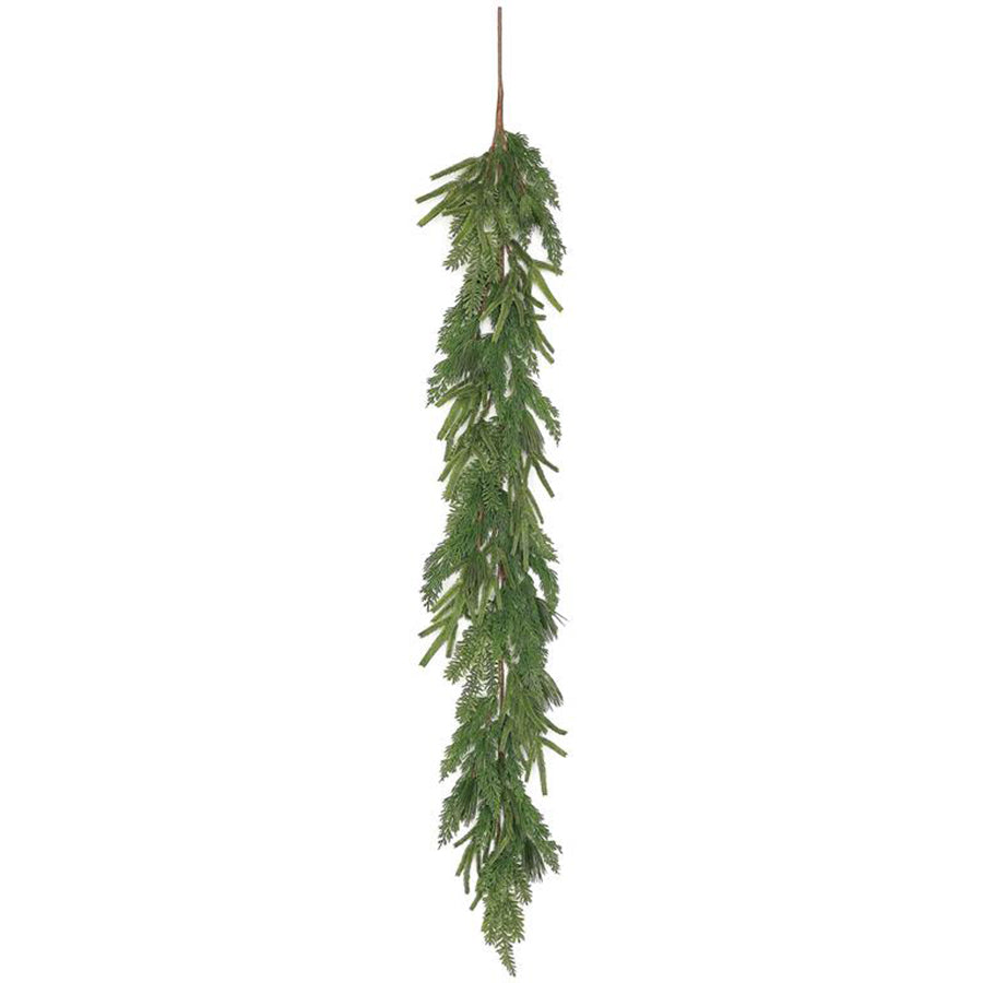 Faux Mixed Pine Garland 5'