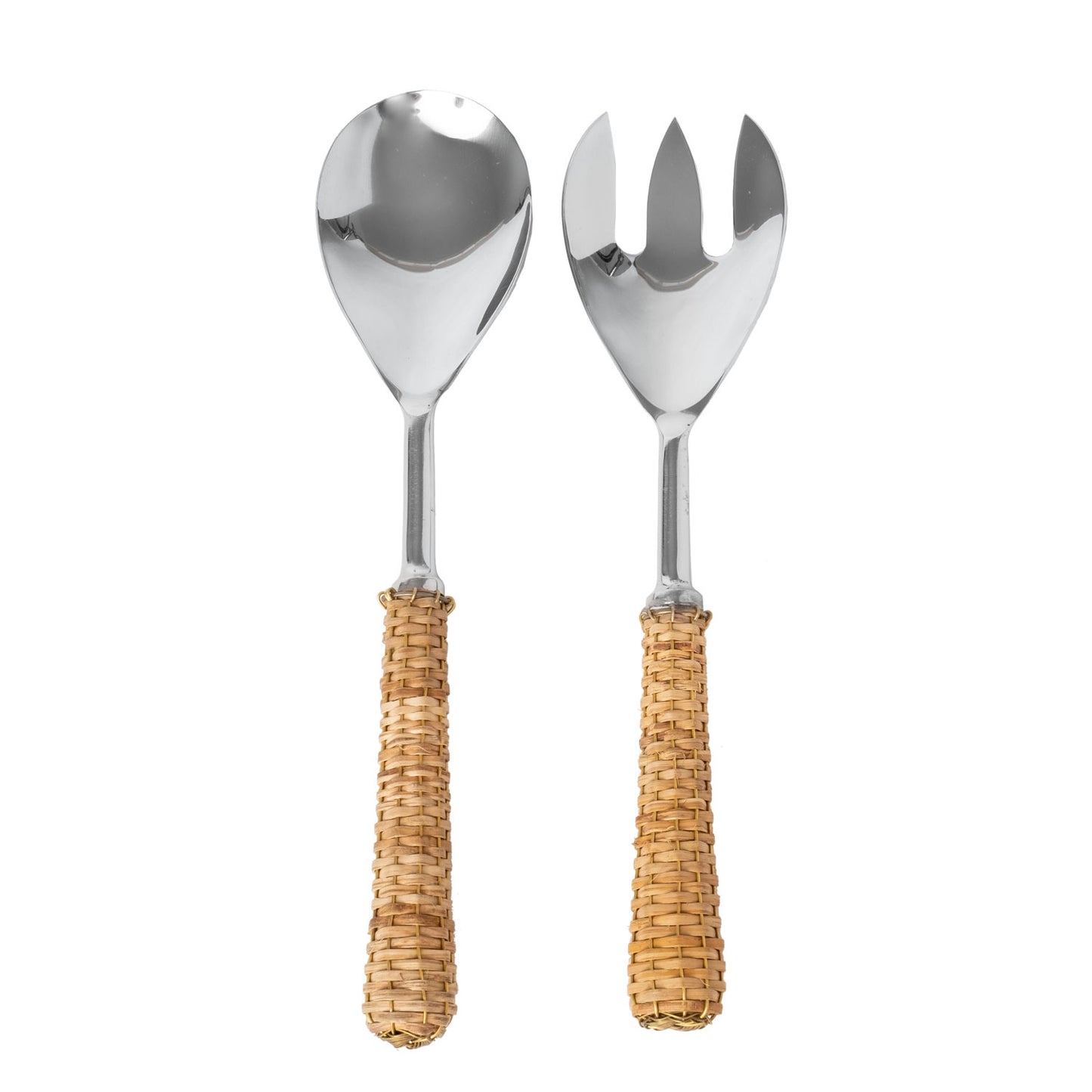 Basketweave Salad Server Set