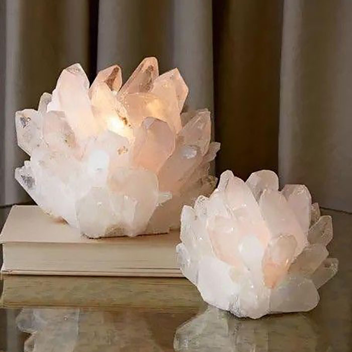 Clear Quartz Crystal Votive