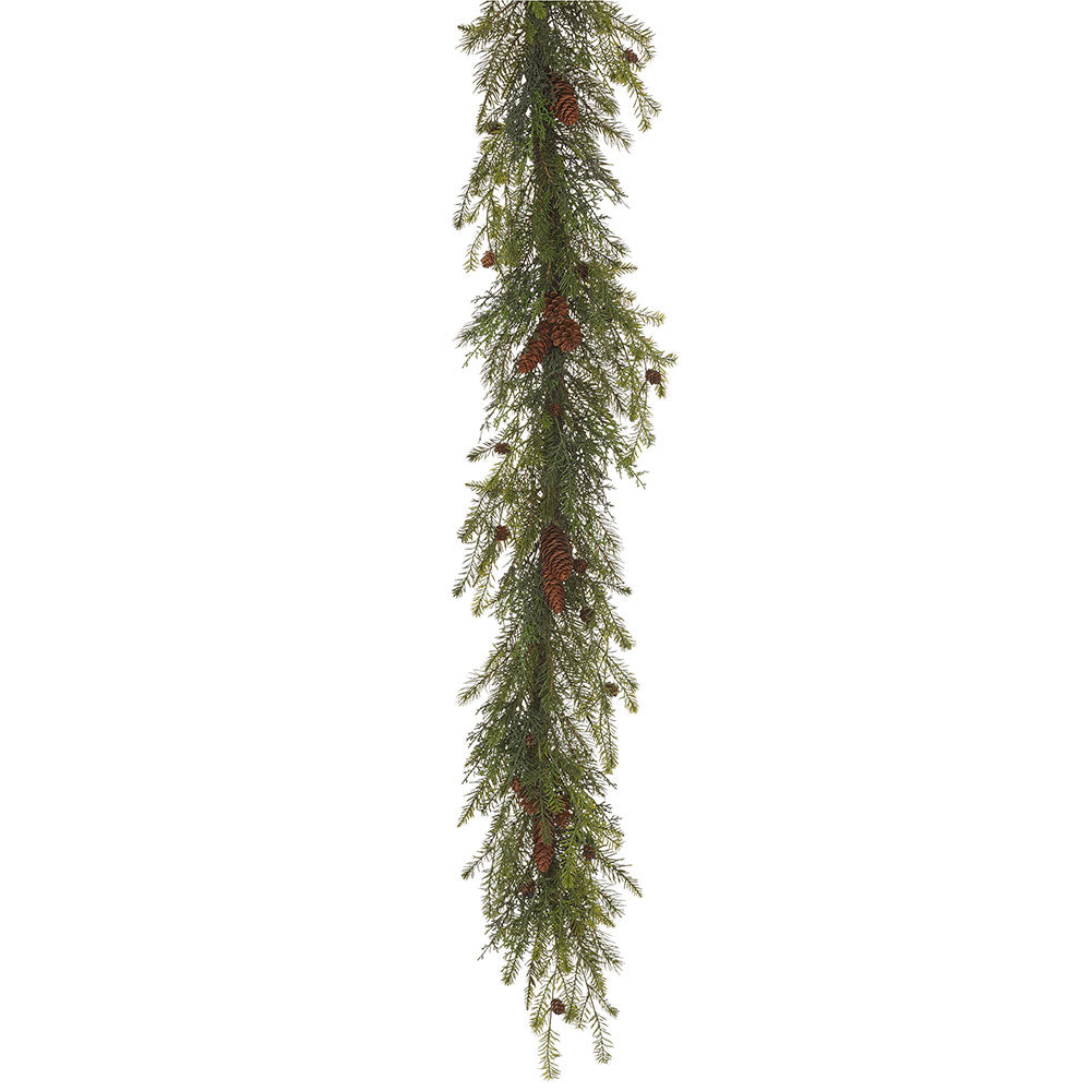 Pine & Cone Garland 6'