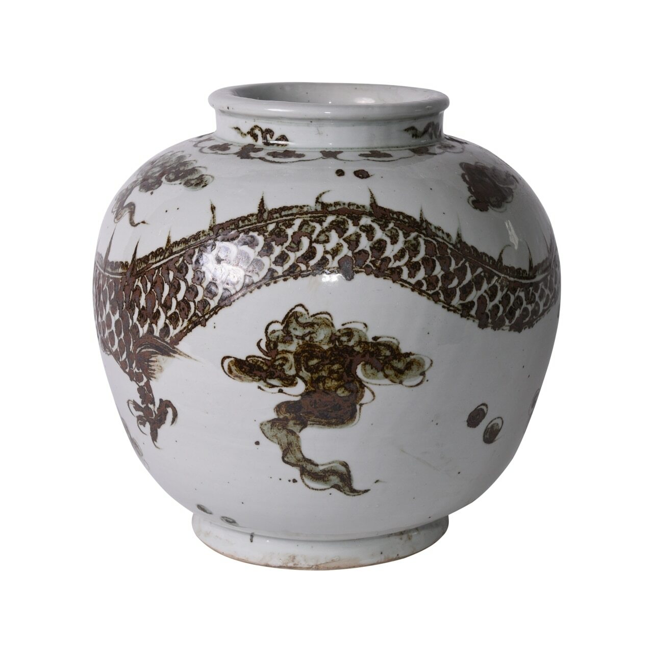Dragon Open Top Jar Rust