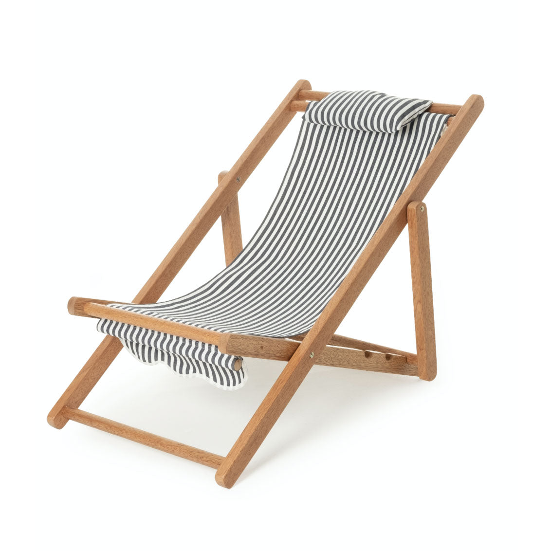 Mini Navy Pinstripe Sling Chair