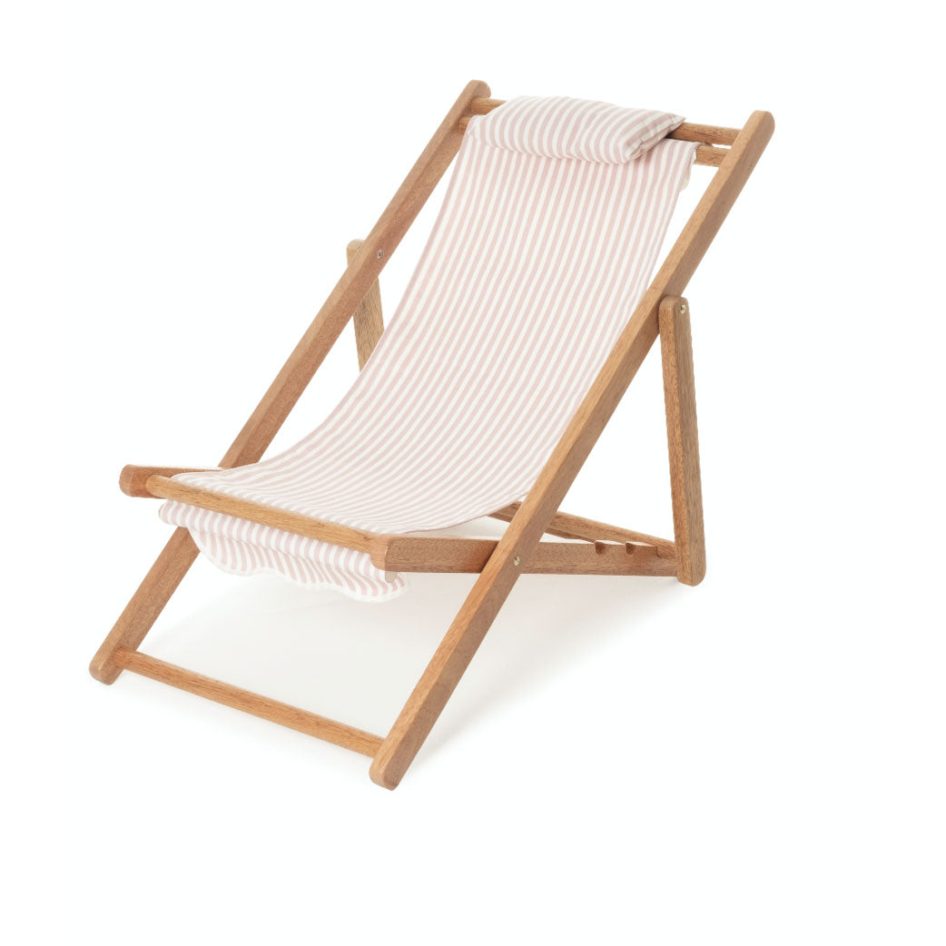 Mini Pink Pinstripe Sling Chair