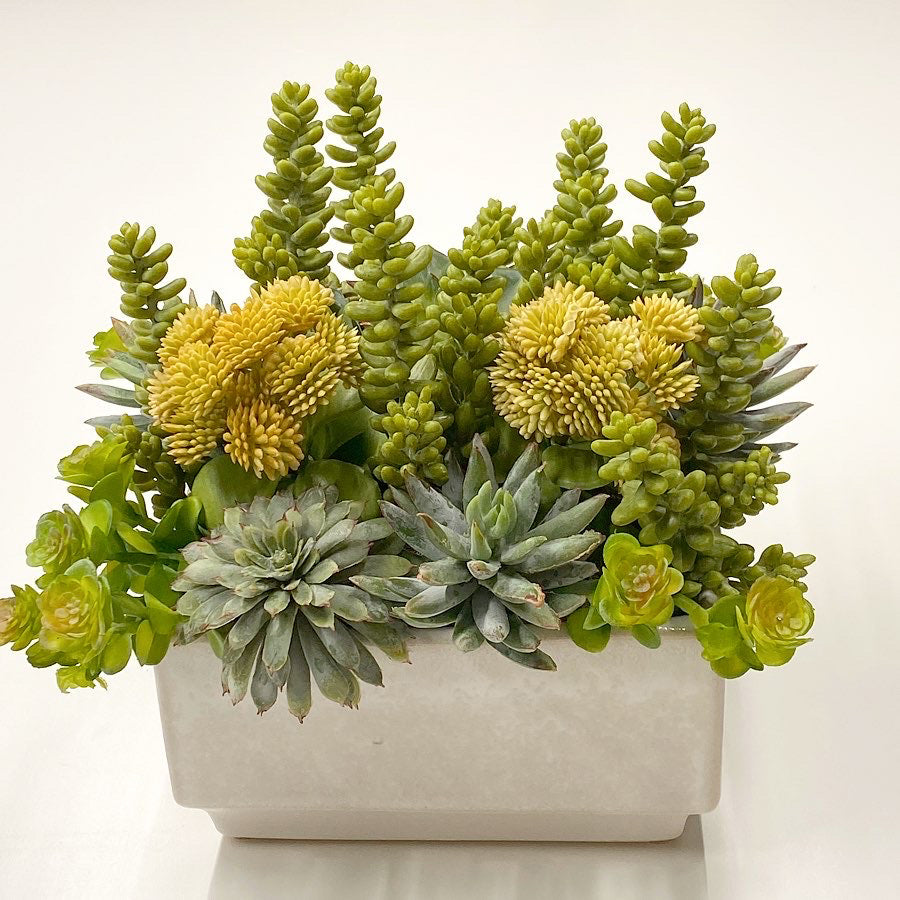 Faux succulent garden artificial succulent arrangement faux mixed succulent