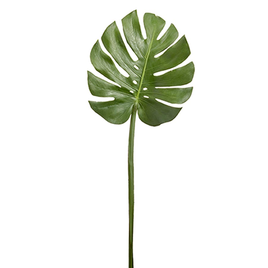 large faux monstera plant Faux Monstera Leaf Medium, tropical cut monstera leaf – Palm Bungalow