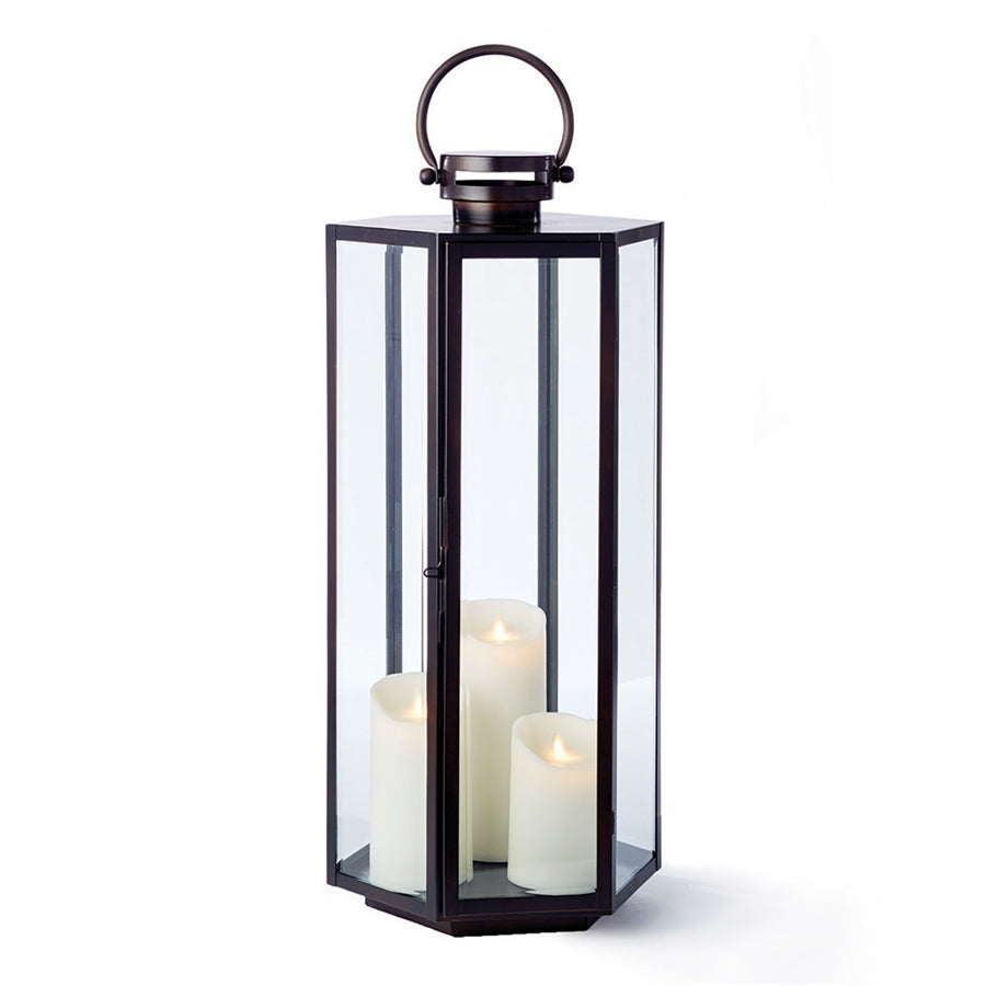 Metal Lantern metal candleholder metal hurricane metal luminary glass lantern