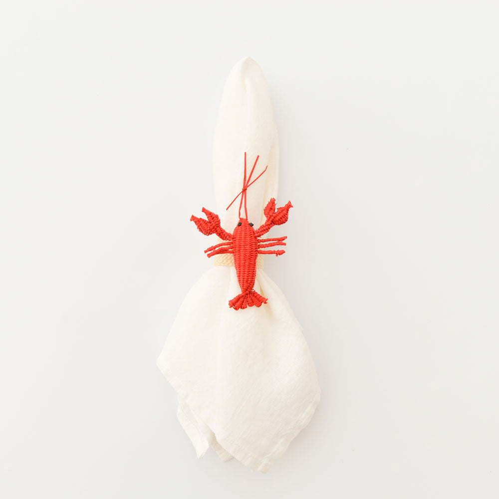 Lobster Iraca Napkin Ring