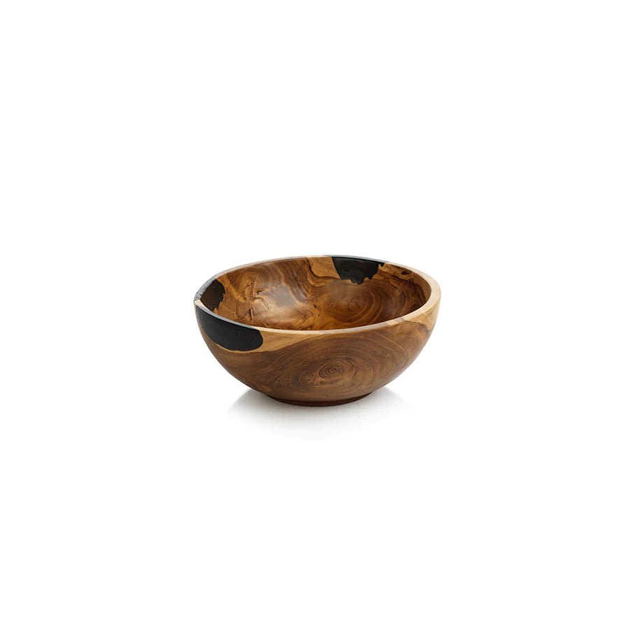 Nairobi Spotted Teak Bowl Round