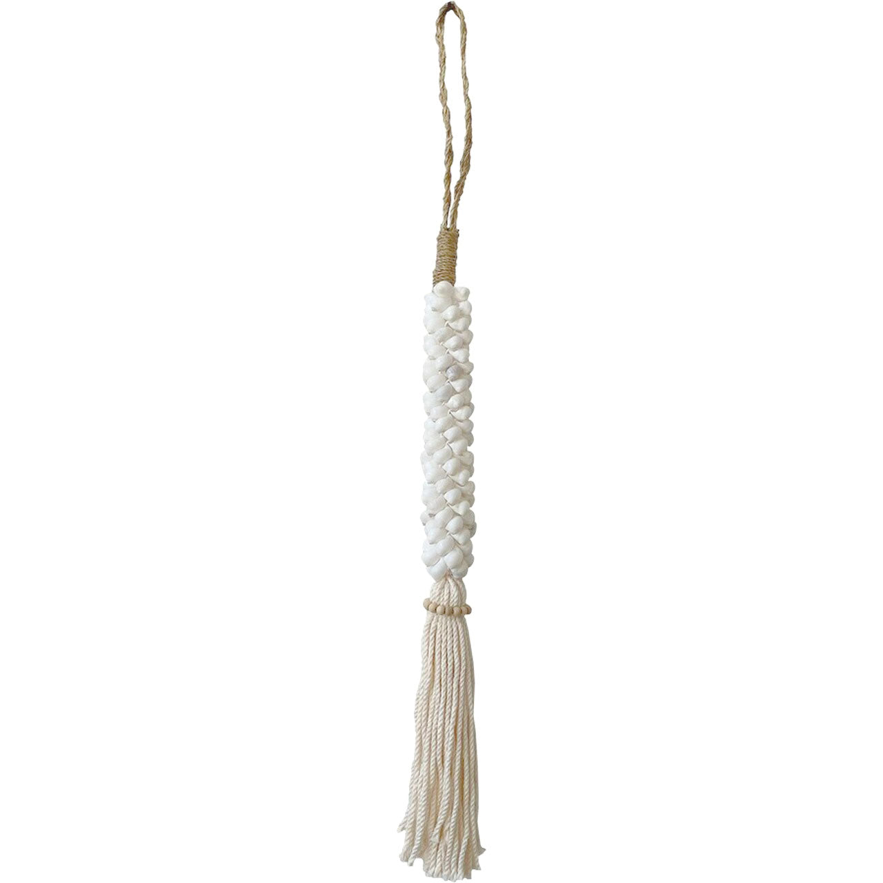 Shell Tassel - White Turbo