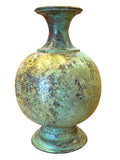Verdigris Metal Urn Vase