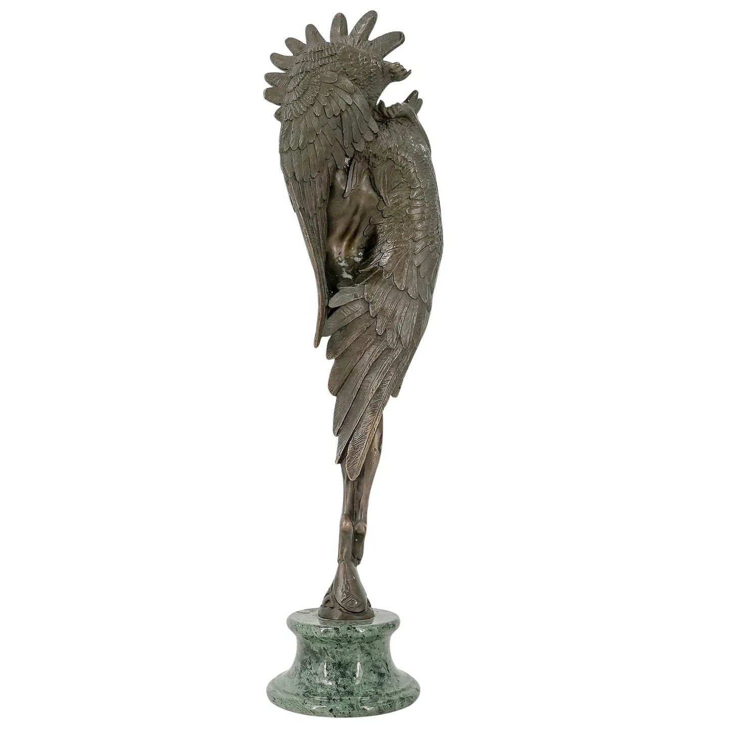 Bronze Sculpture Female Wearing Headdress