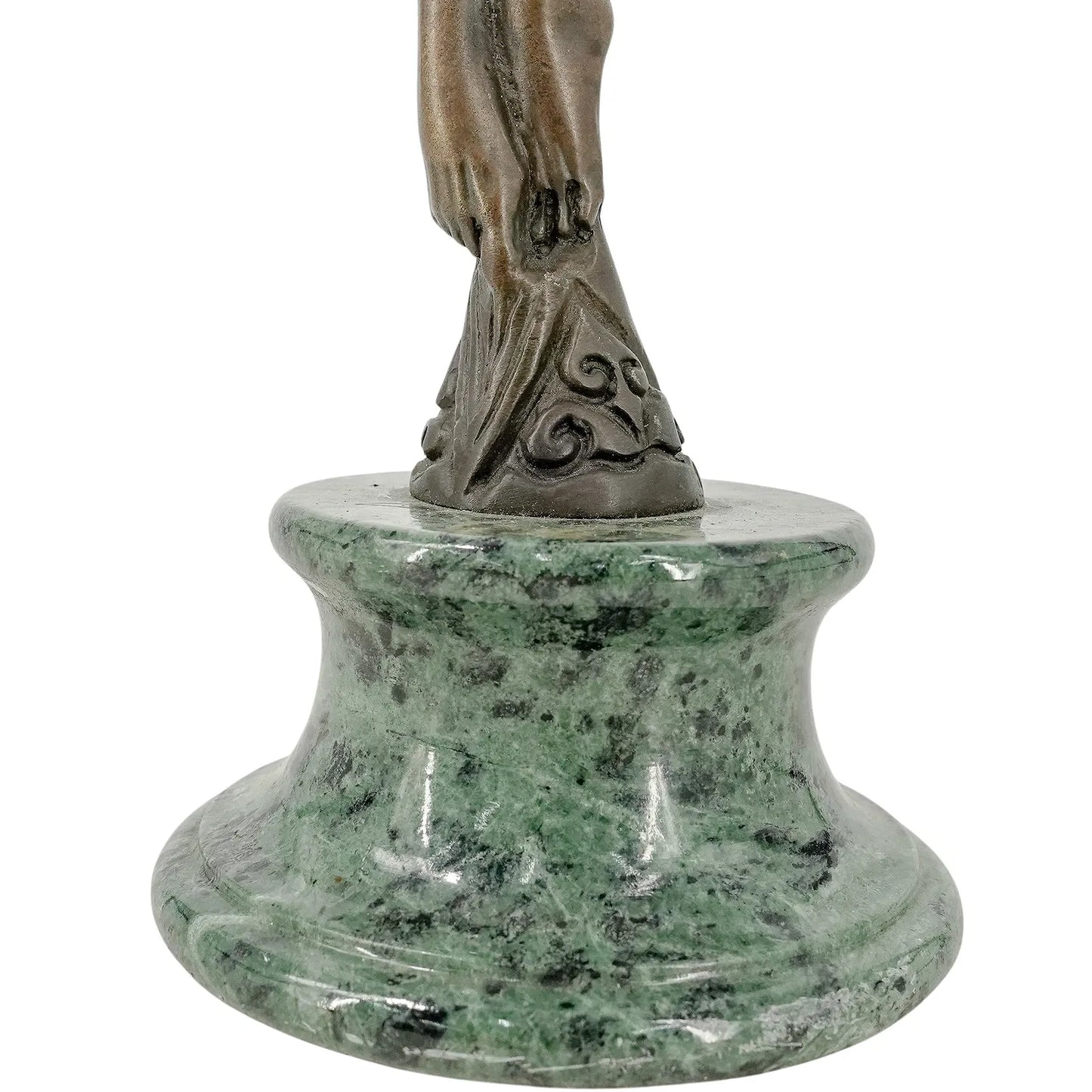 Bronze Sculpture Female Wearing Headdress