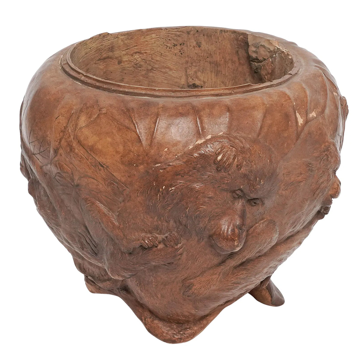 Japanese Monkey Relief Jardiniere