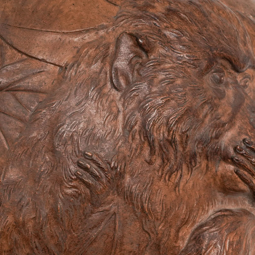 Japanese Monkey Relief Jardiniere