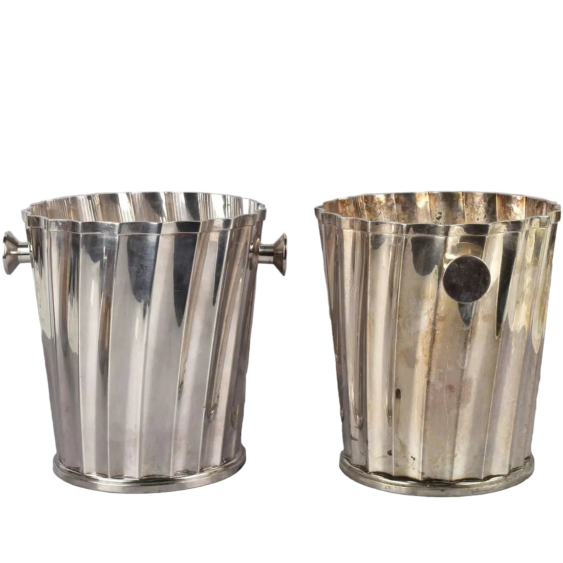 Silver Plated Fluted Champagne Bucket