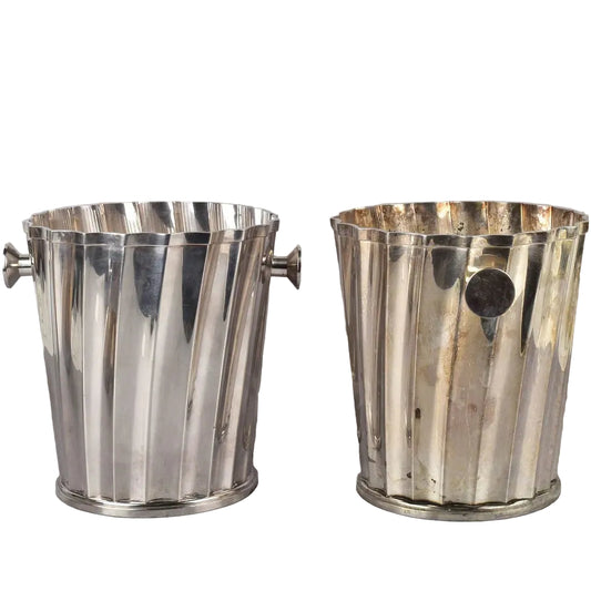 Silver Plated Fluted Champagne Bucket