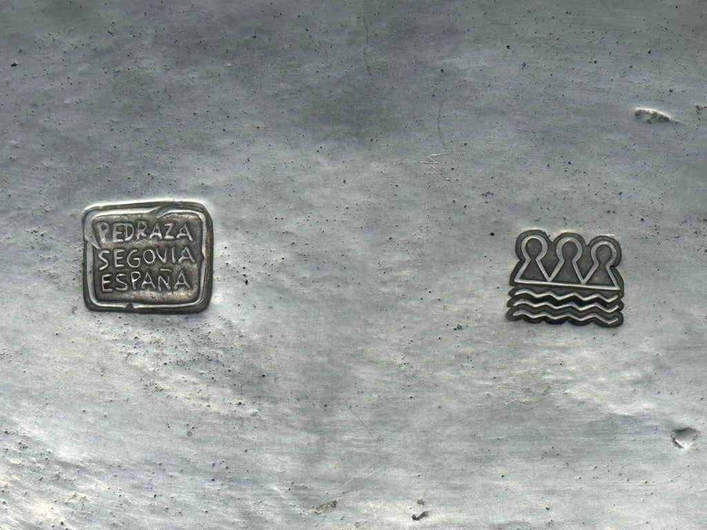 Pewter Bowl with Figural Supports