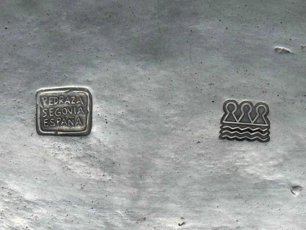Pewter Bowl with Figural Supports