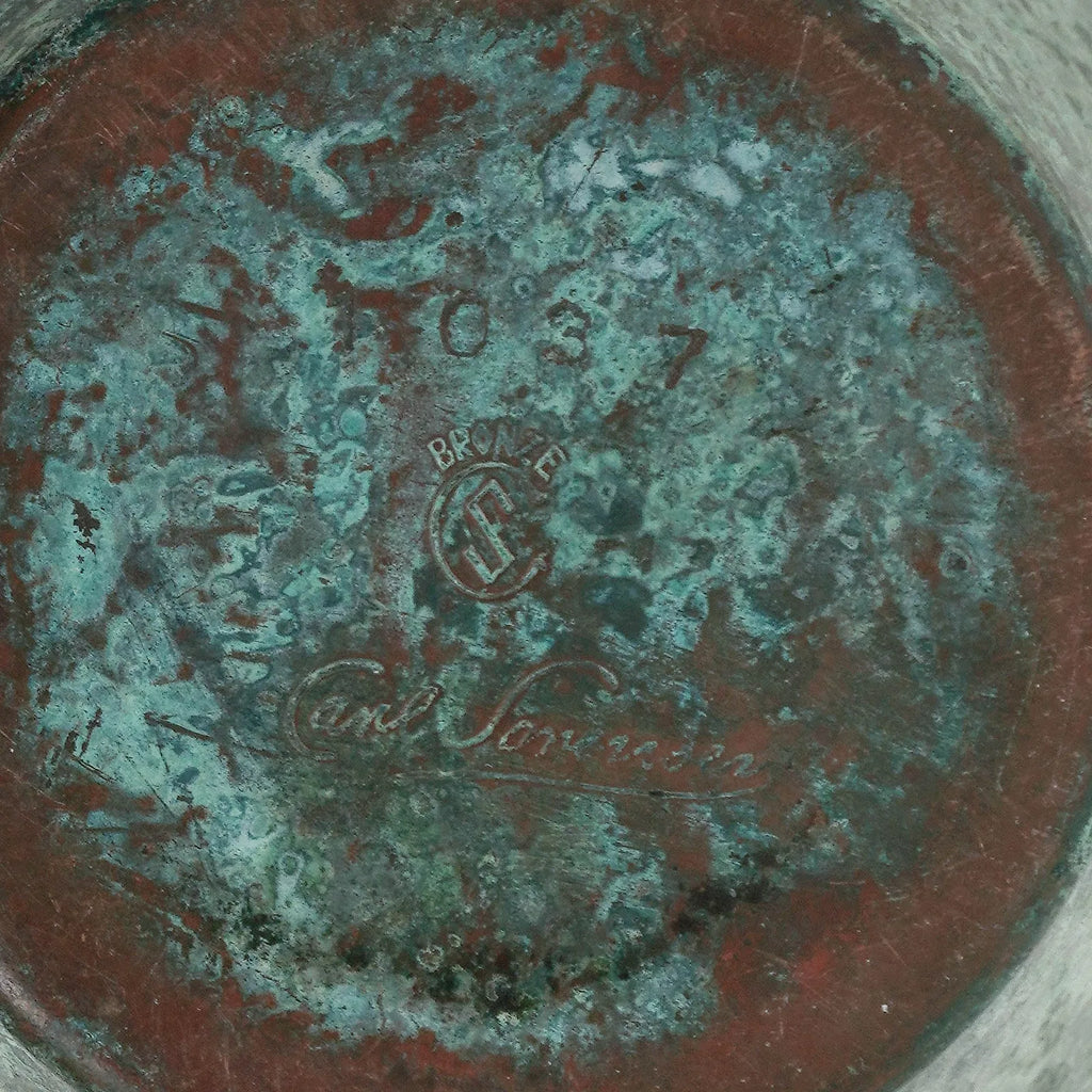 Verdigris Bronze Vase by Carl Sorensen