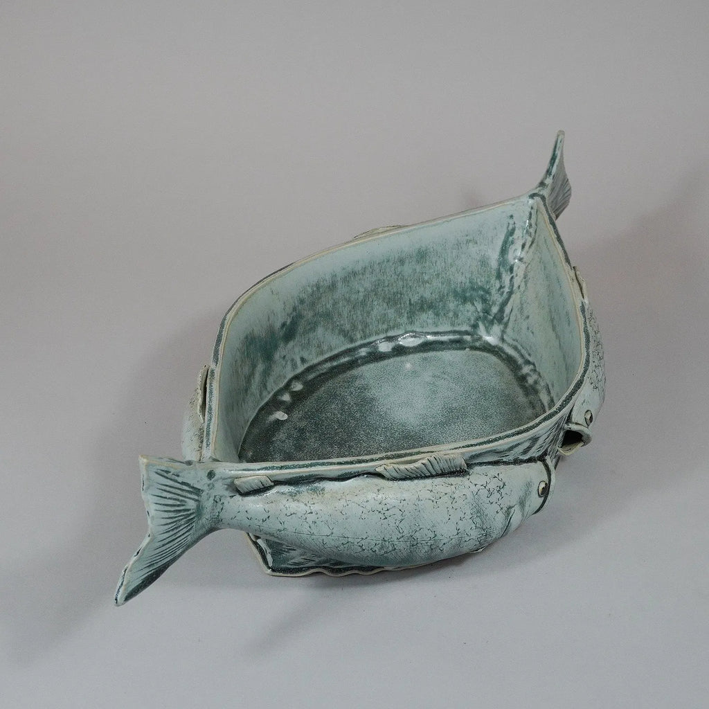 Stoneware Fish Motif Bowl