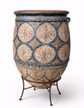 Hand-painted Mosaic Planter on stand