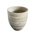 Gray Travertine Planter