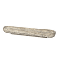 Gray Travertine Elongated Bowl