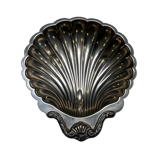 Vintage Silverplate Scallop Shell Bowl