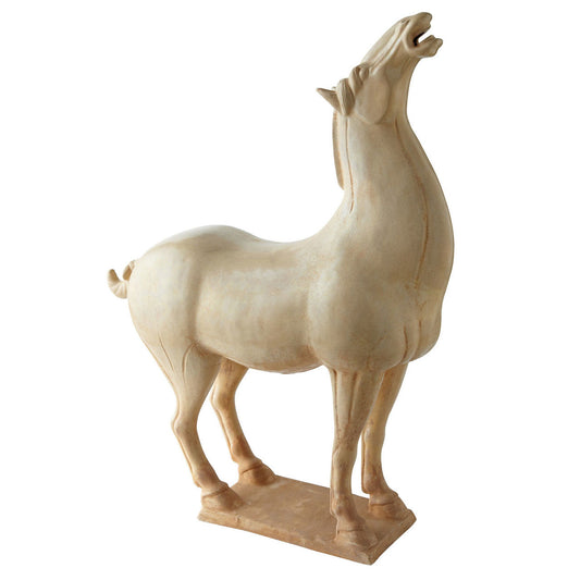 Ivory Glazed Pony Sculpture