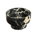 Noir Grand Antique Marble Centerpiece Bowl
