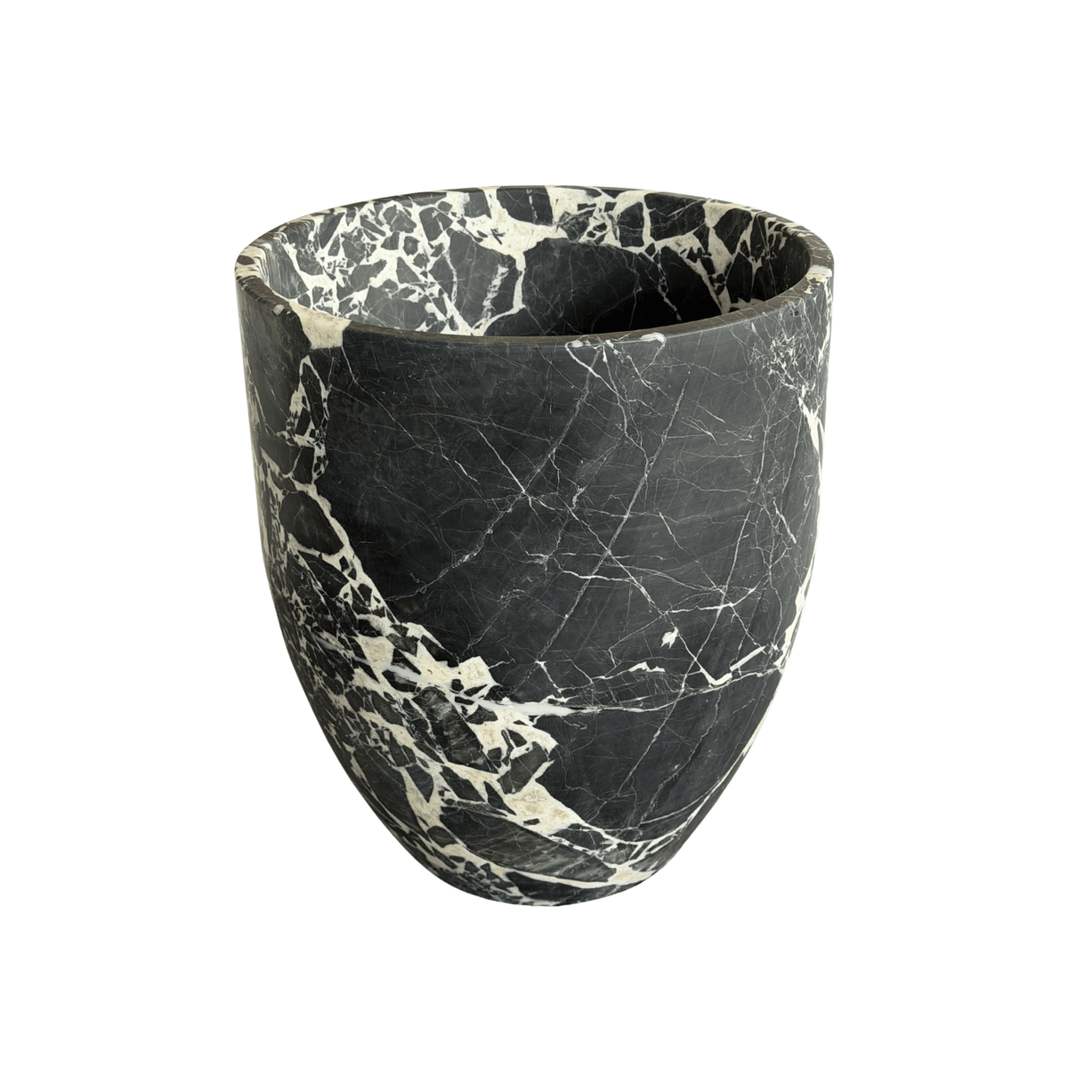 Noir Grand Antique Marble Planter
