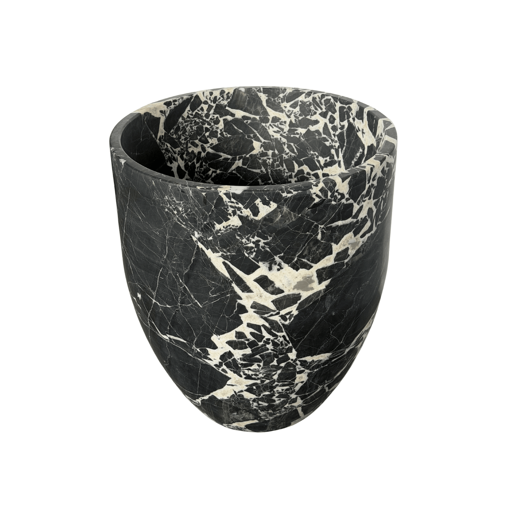 Noir Grand Antique Marble Planter