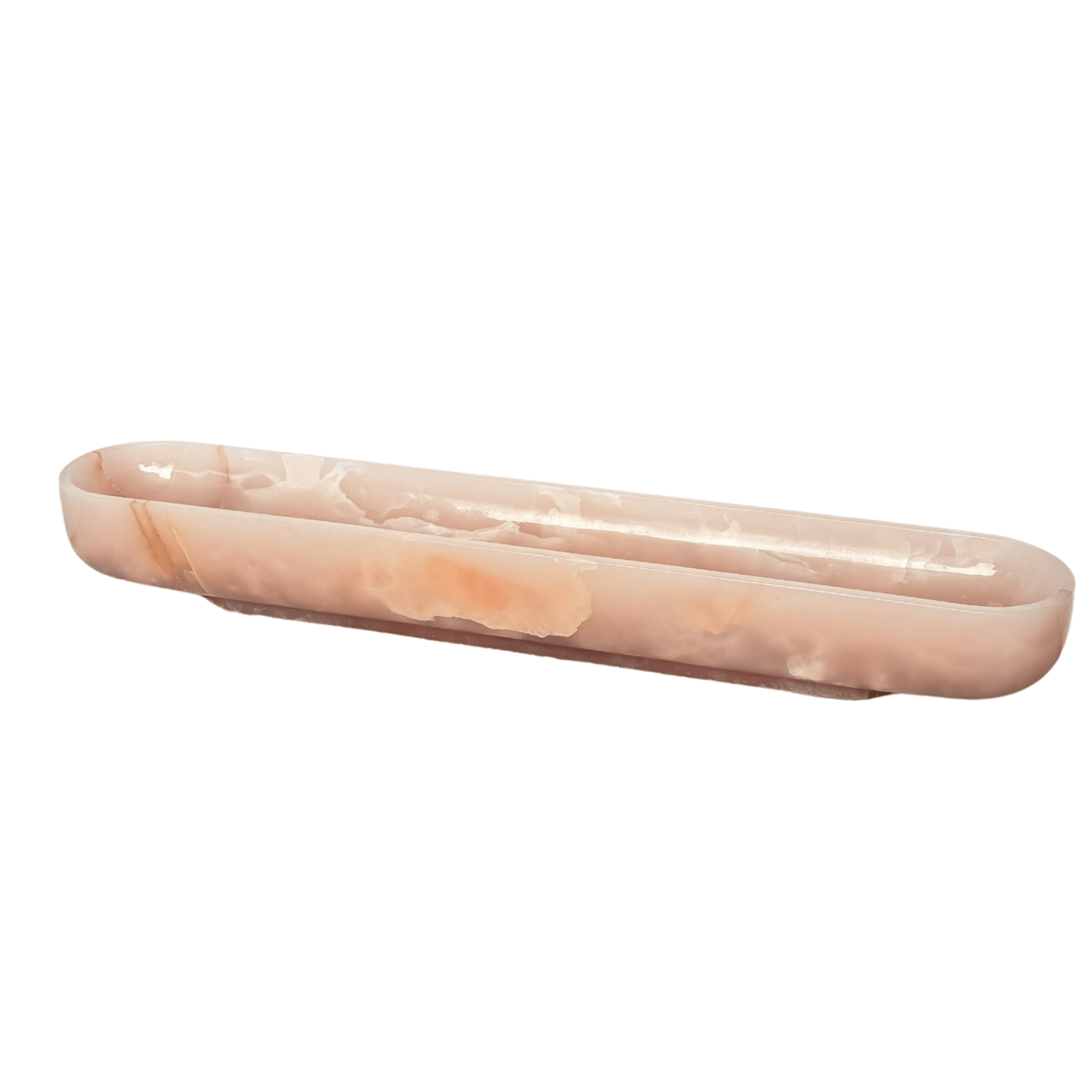 Pink Onyx Elongated Bowl