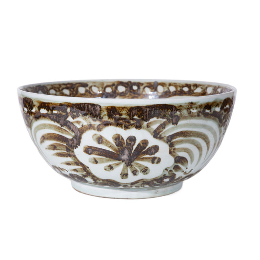Rust Sea Flower Bowl