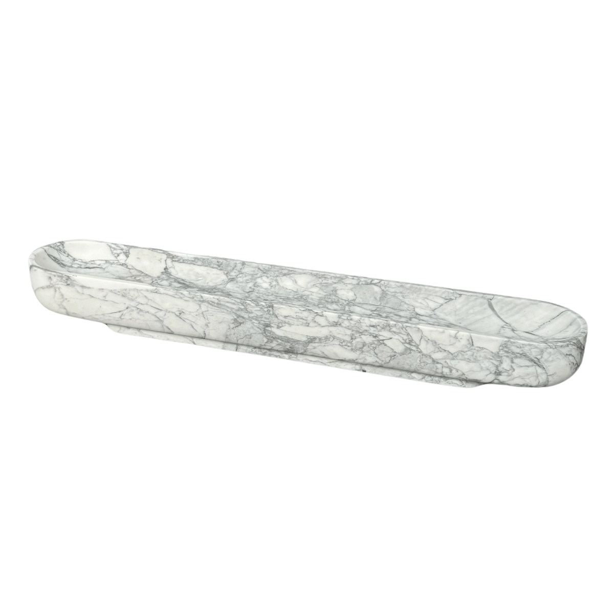 Arabescato Marble Elongated Bowl