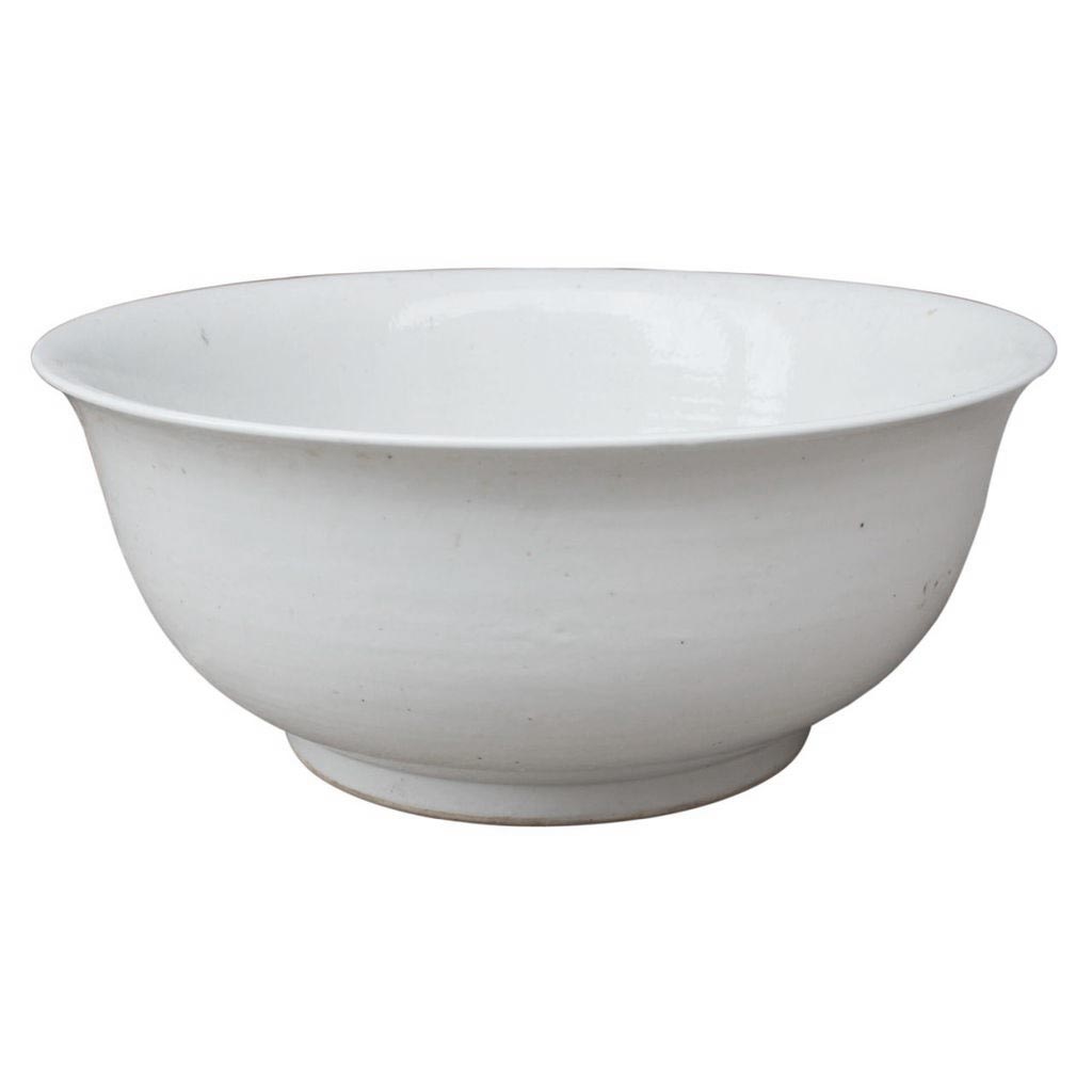 Busan Bowl oversized white ceramic bowl large asian bowl extra large decorative bowl