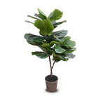 Faux fiddle leaf fig tree 4' in a nursery pot