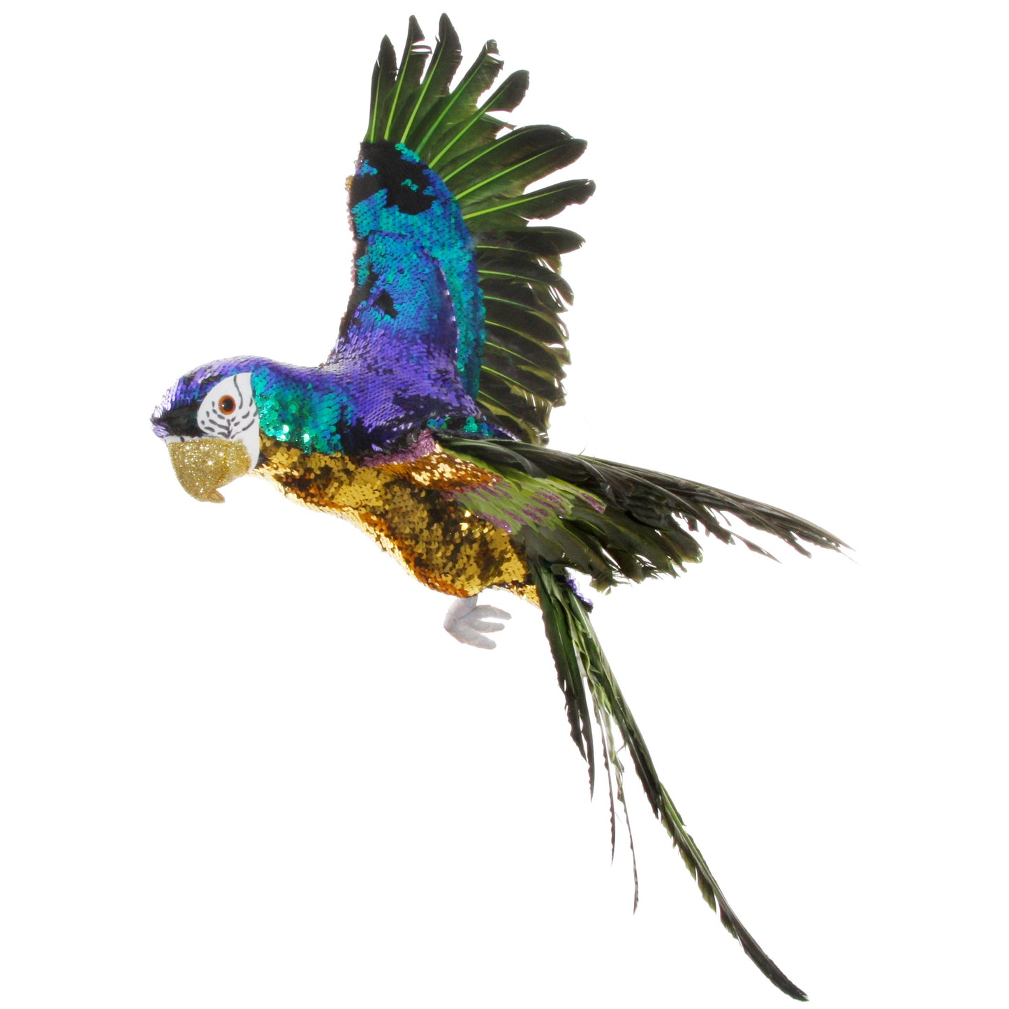 Sequin Parrot in Flight