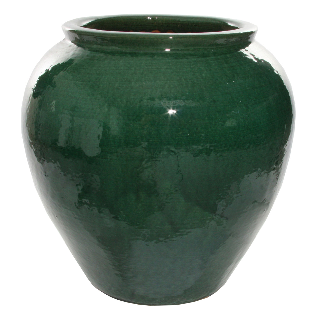 Beryl Emerald Green Glazed Pot