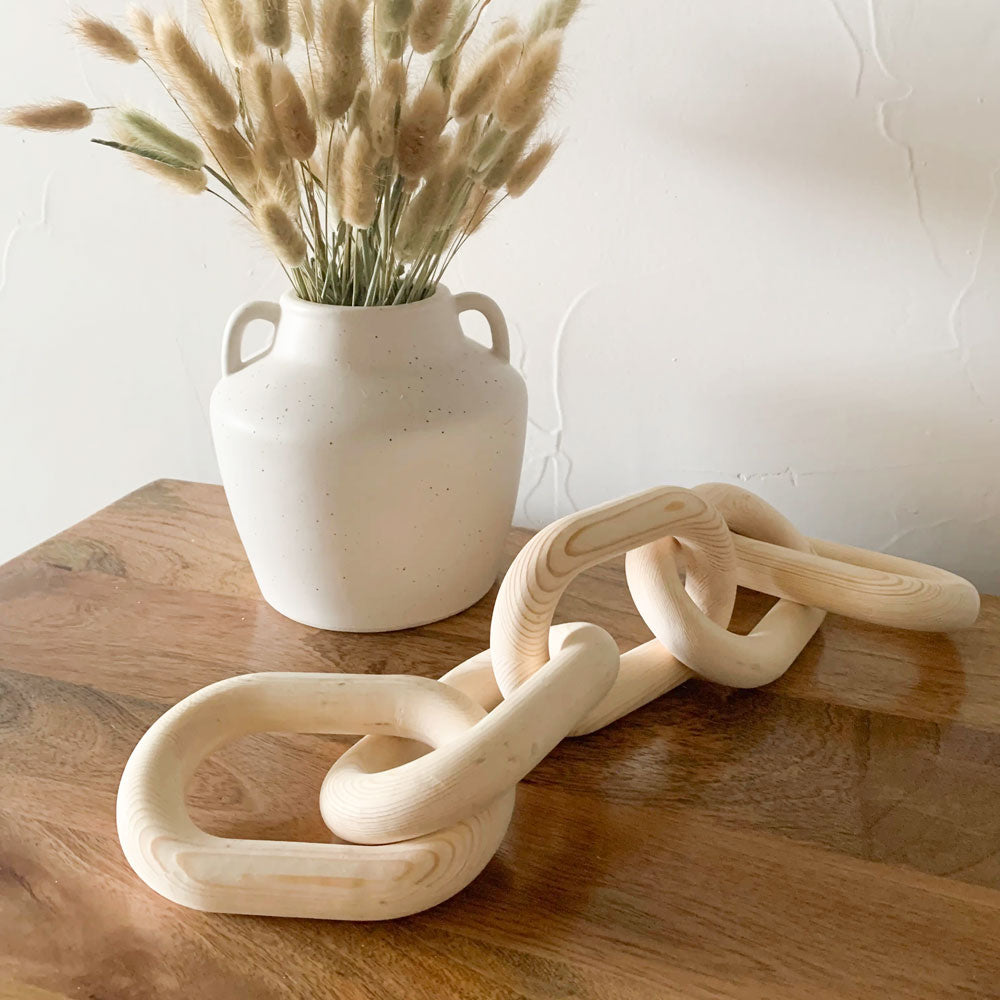 Five Link Wood Chain - Natural