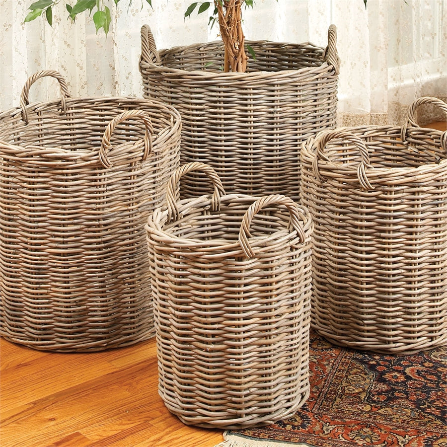 thick wood woven basket oversized basket with handles extra large basket chunky basket