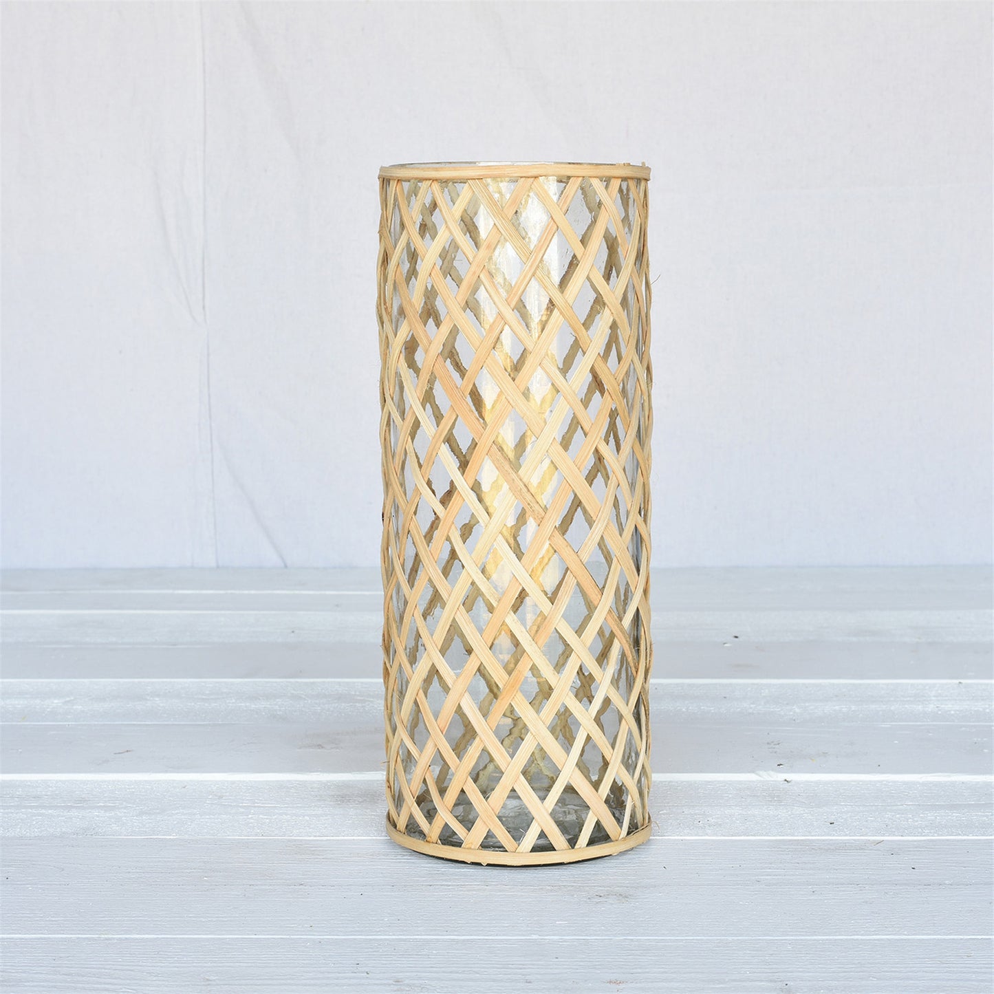 Woven Cane Vase