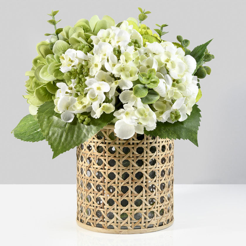 Cane Wrapped Vase